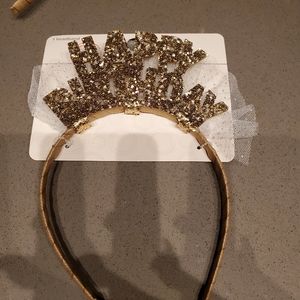 Girls Gold glitter headbands